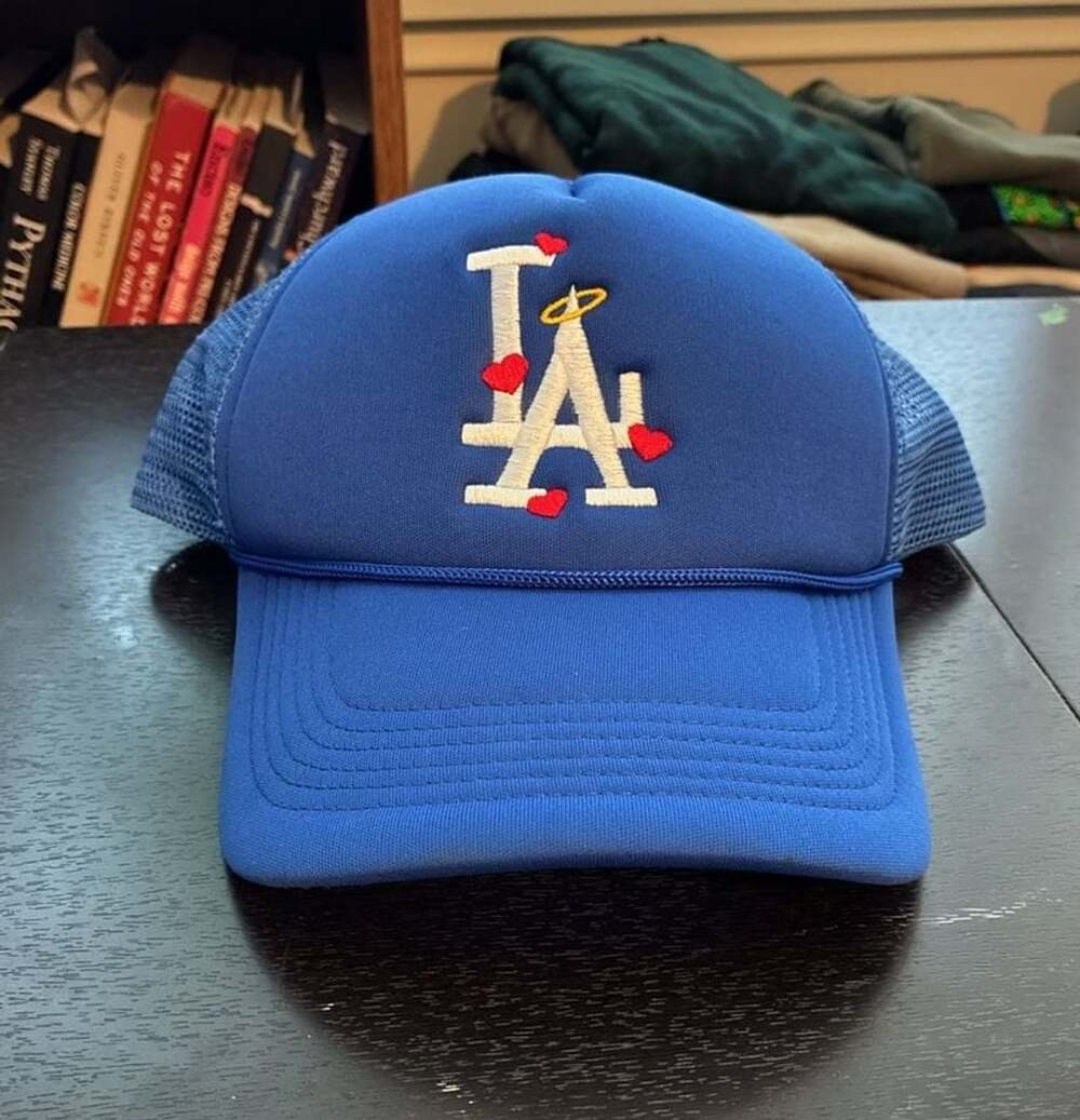 CVRTLA Los Angeles LA Hearts Trucker Hat Blue Snapback